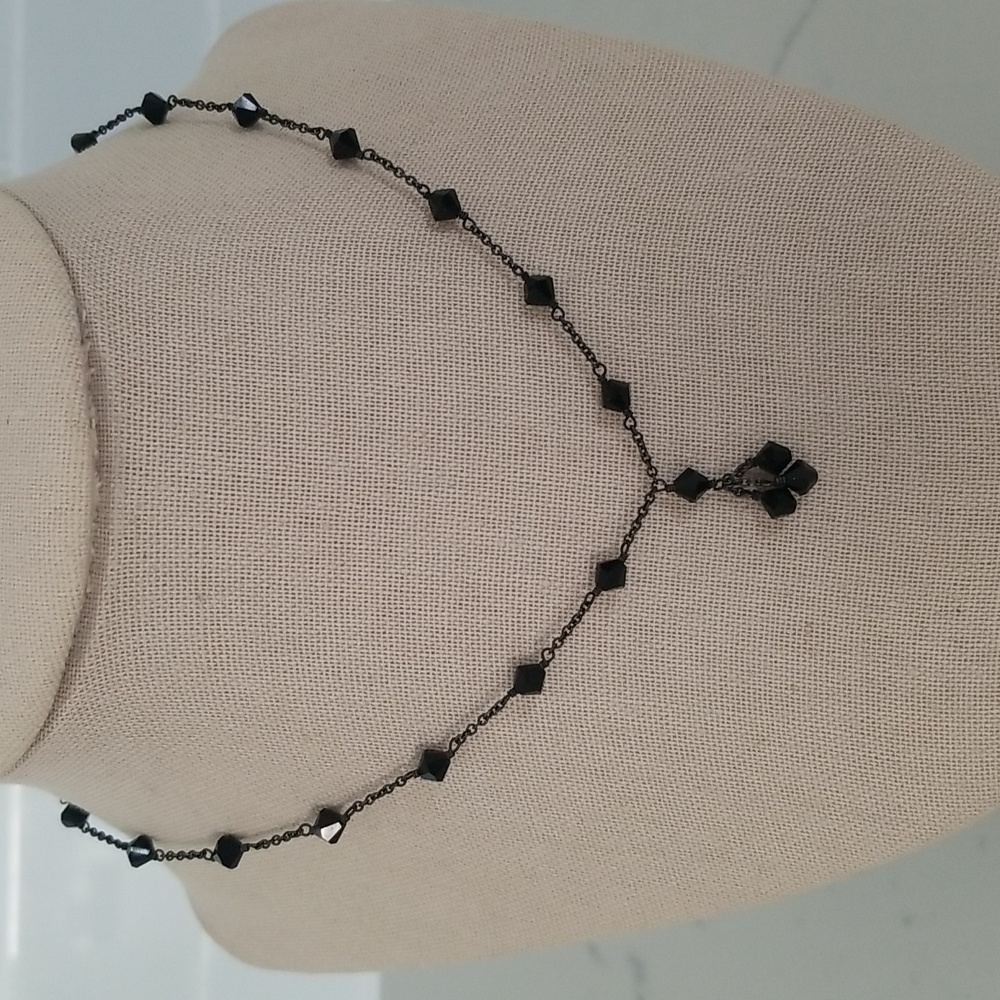 Lily Rachel black crystal necklace